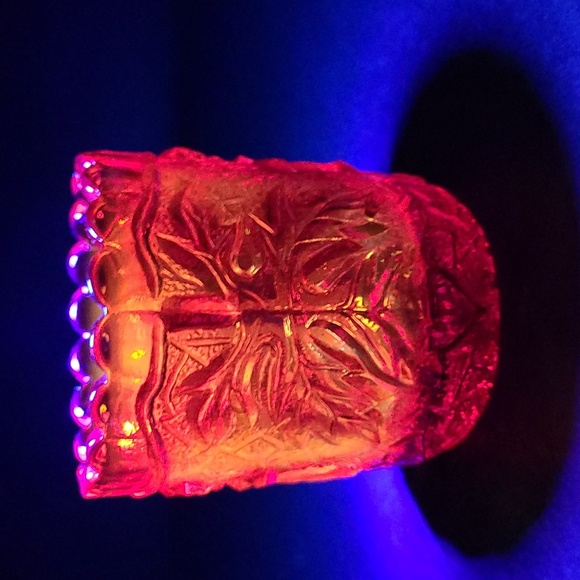 Vintage Marigold Carnival Glass Toothpick Holder - Picture 15 of 16